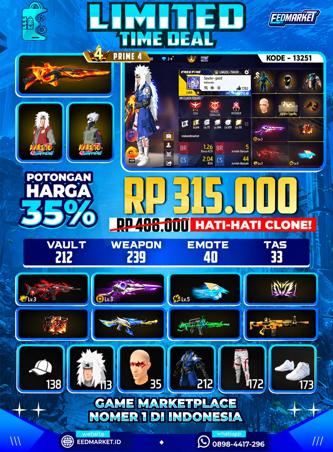 Sg Meteor, Sg Evo Lvl 3,Scar Megalodon Lvl 3,Evo Tinju Max, Vault 212 Prime 4