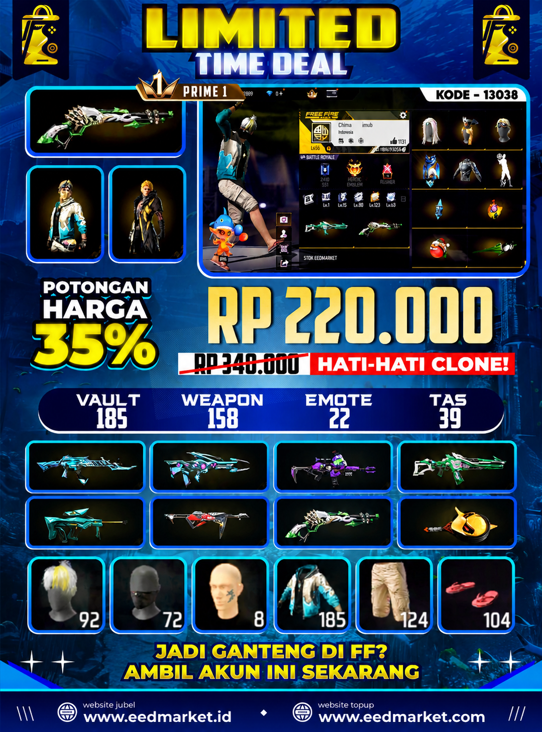 PRIME 3 SG LUMUT SENJATA 158