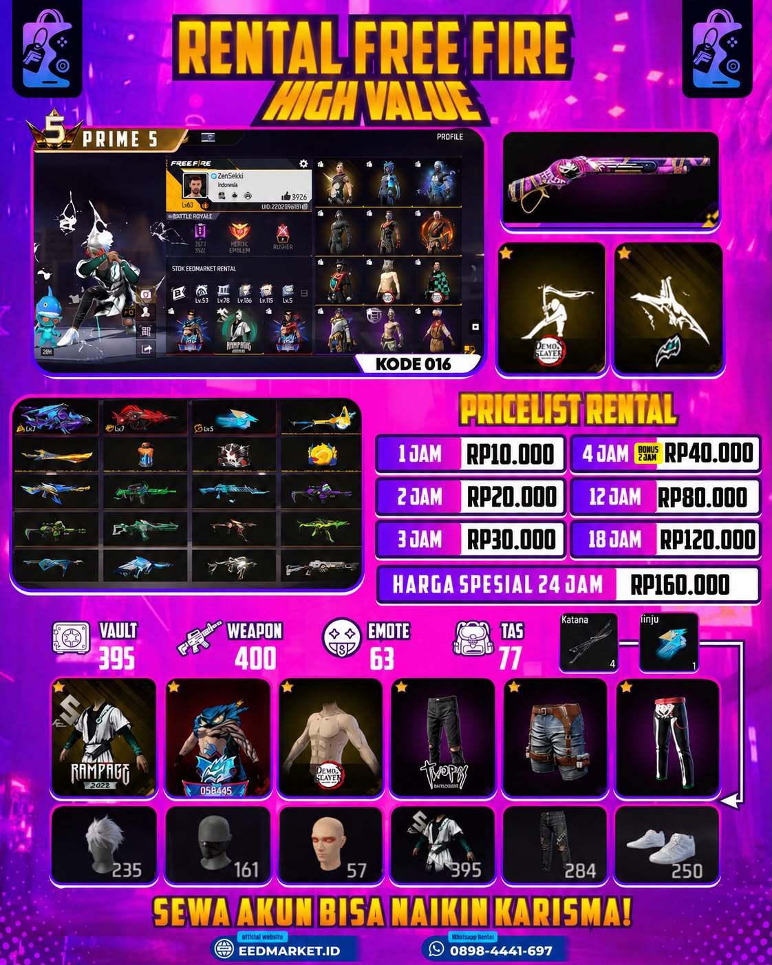 FF 016 - SG RAPPER MAX 2 BAJU INOSUKE