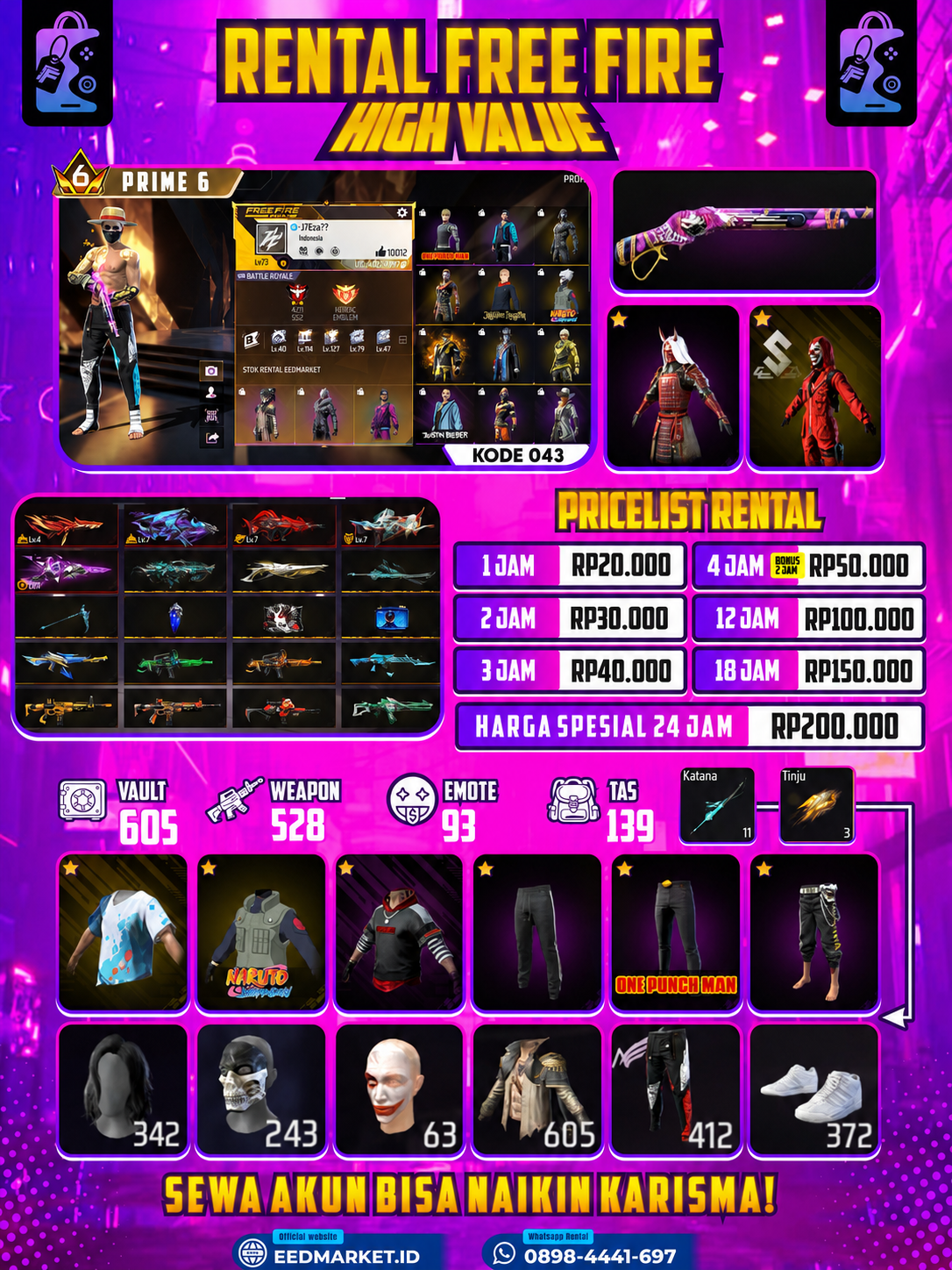 FF 043 - SG RAPPER  EVO MAX 4 BUNDLE BANDIT