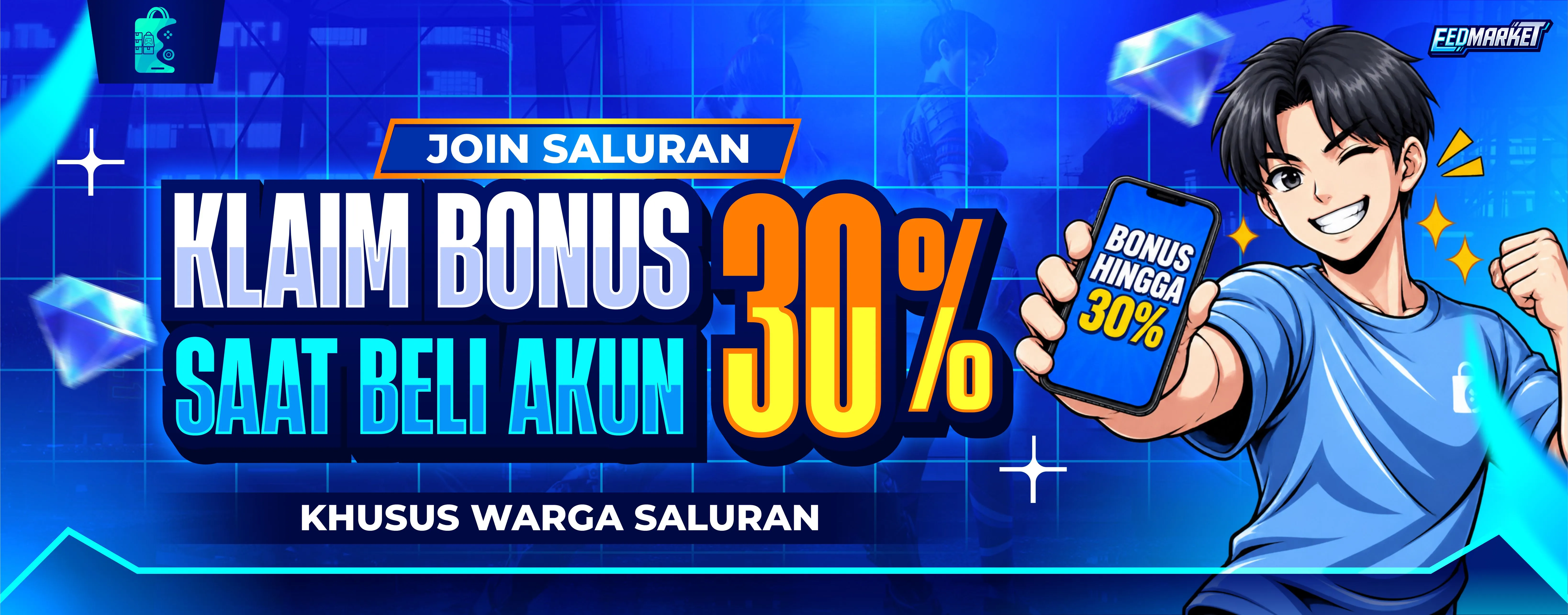 Diskon 30% Saat Pembelian Akun